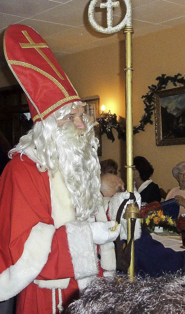 Andr Brgle als Nikolaus  | Foto: Owald