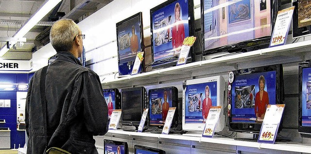 Konkurrenz in Sicht ist bei der Waldsh... Elektrofachmarkt in der Doppelstadt.   | Foto: Gerard