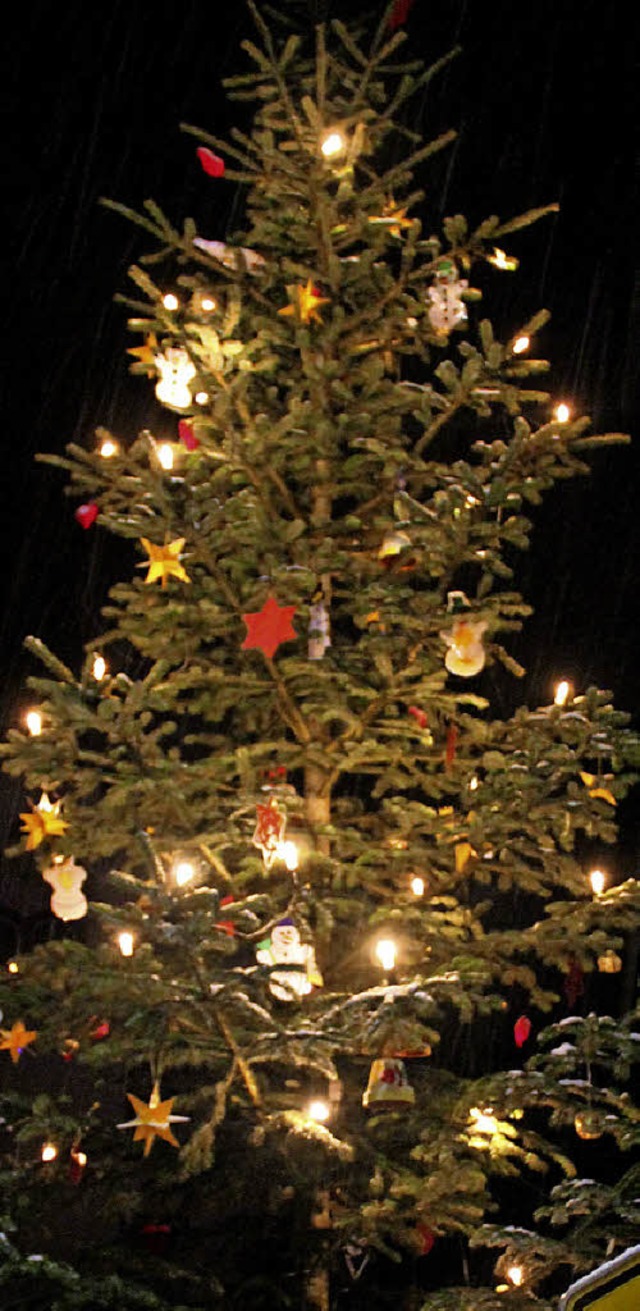 Weihnachtsbaum in Wiechs   | Foto: Sonja Eiche