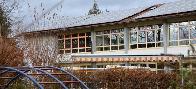 Sonnenkollektoren  auf dem Dach des Kindergartens St. Fridolin   | Foto: Sabine Ehrentreich