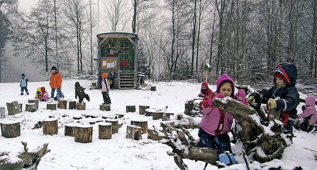 Der Todtnauer Waldkindergarten im Winter   | Foto: Ulrike Jger