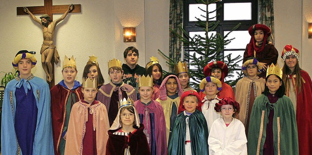 Die Sternsinger sammeln auch in der Ge...Kirchen wieder fr einen guten Zweck.   | Foto: cremer