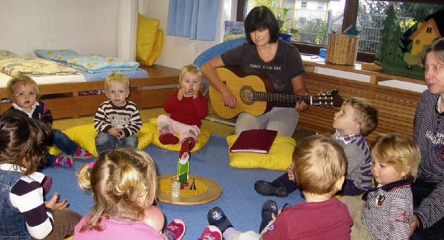 Platz fr unter Dreijhrige / Offiziel...euen Rume des Kindergarten Regenbogen  | Foto: Andrea Steinhart