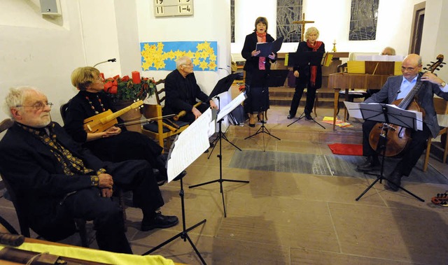 Weihnachtliches aus der Renaissance un... in der Melanchthonkirche in Haslach.   | Foto: rita eggstein