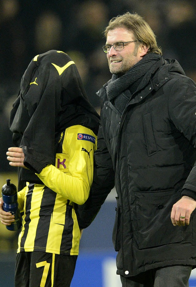 Borussia Dortmund, hier Spieler Moritz...h eigentlich vor niemandem verstecken.  | Foto: dpa
