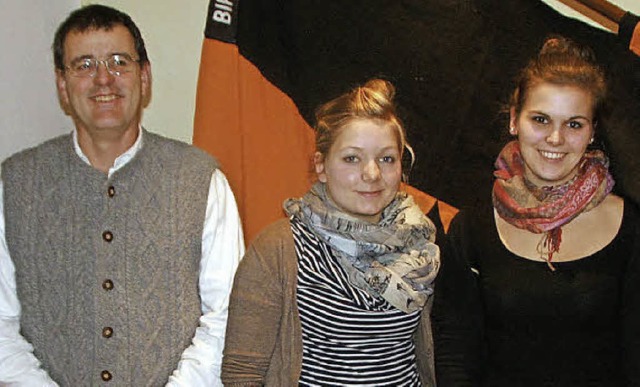 Der gewhlte Vorstand  der Kolpingfami... und Annika Schwarz (Schriftfhrerin)   | Foto: eb