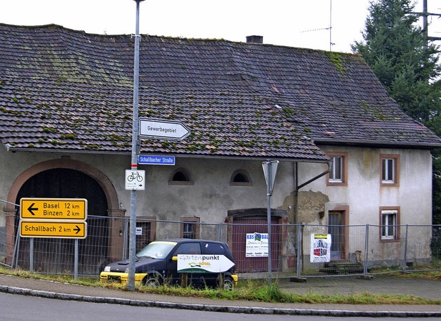 Dieses historische Gebude im Dorfkern wird abgerissen.   | Foto: MFS