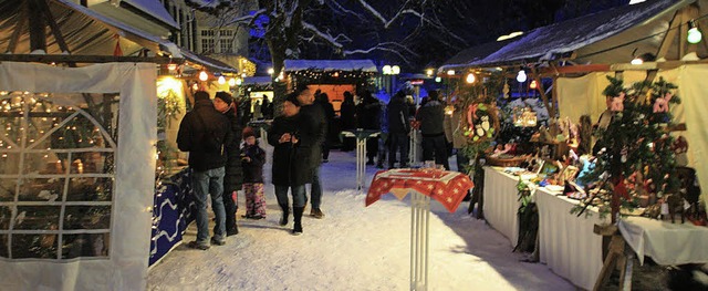 Der Weihnachtsmarkt des Sulzburger Wal...Atmosphre nach Geschenken zu suchen.   | Foto: Waldhotel