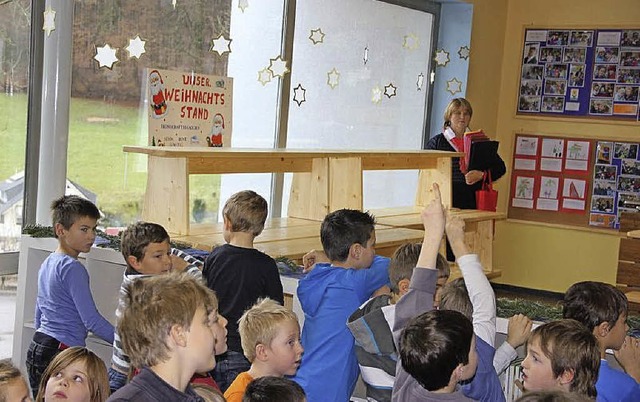 Freude quer durch die Bank bei den Biederbacher Grundschlern.  | Foto: Verein