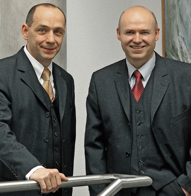 Sdcuranz Finanz AG Vorstnde: Links M... Schchtele, rechts Armin M. Spittler.  | Foto: privat