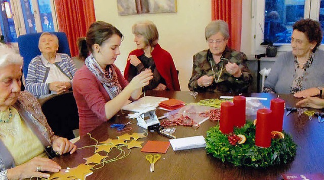 Adventsvorbereitung in der Wohngruppe ...in der Villa Schwobthaler in Endingen.  | Foto: Privat