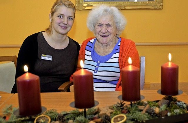 Wichtig ist das Zusammensein: Die 31-j...ergblick&#8220; in Schallstadt wohnt.   | Foto: Tanja Bury