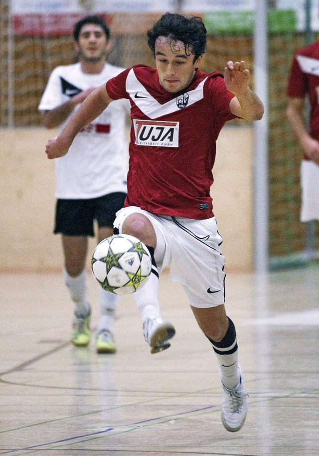 David Knosp (Offenburger FV) zeigte  d... SC Offenburg im Endspiel die Fersen.   | Foto: Alexandra Buss