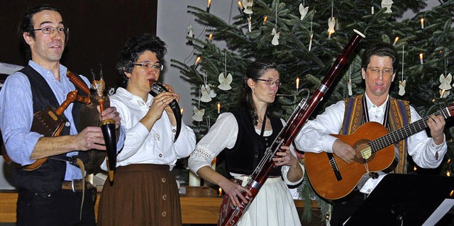 Das Ensemble Quint Bordun spielt in de...nmusik auf historischen Instrumenten.   | Foto: Heidi Fssel