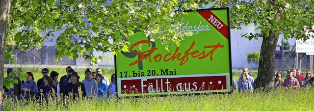 Christi Himmelfahrt: Demozug gegen die Stockfest-Absage   | Foto:  HILLER