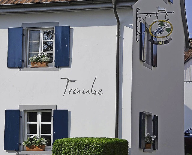 Erste Adresse in der Region: die &#8222;Traube&#8220; in Blansingen  | Foto: Langelott