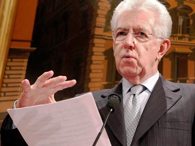 Hat sich entschieden: Mario Monti will...es in den Wahlkampf in Italien ziehen.  | Foto: dpa