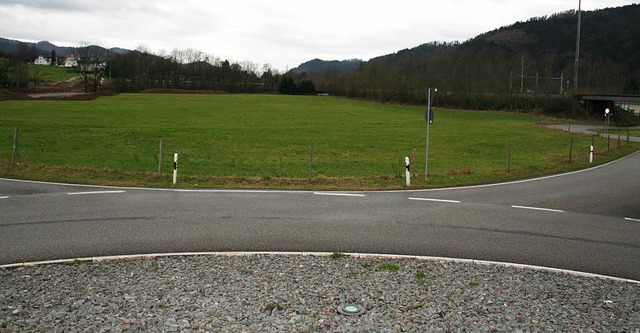 Auf dieser Grnflche zwischen der S-B...eubau des kommunalen Bauhofs geplant.   | Foto: Karin Heiss