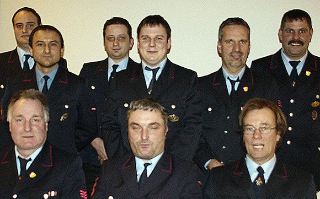 Die neue Fhrung der Feuerwehr Oberwih...ter, Thomas Frommherz, Hubert Mahlke.   | Foto: Peter  Schtz