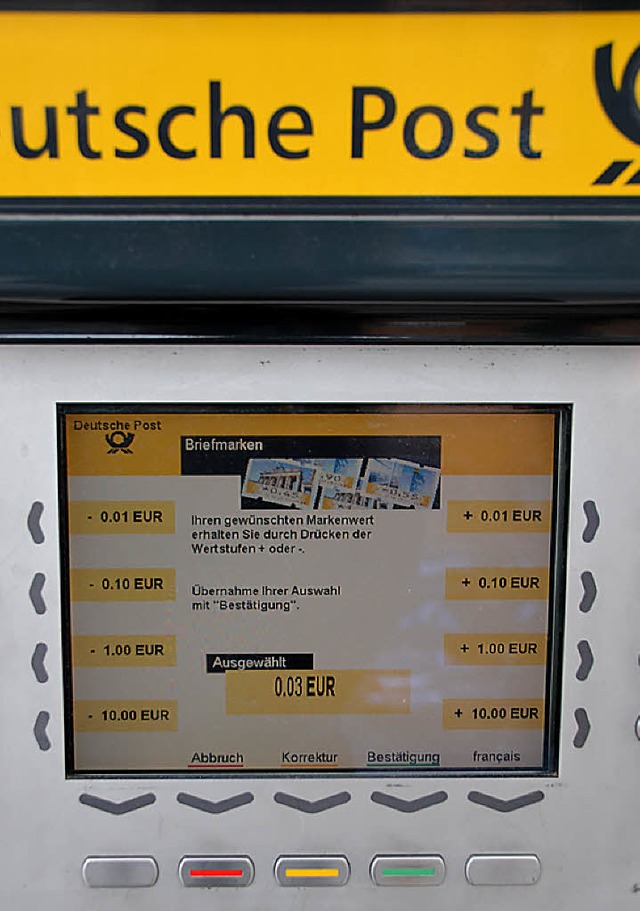 Nicht einfach ist der Weg zur 3-Cent-Briefmarke.   | Foto: SENF