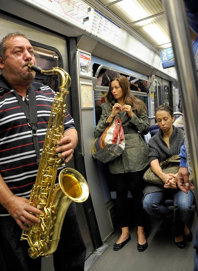 Die Metro-Musiker gehren zu Paris wie...e Pariser U-Bahn beschallen zu drfen.  | Foto: dpa