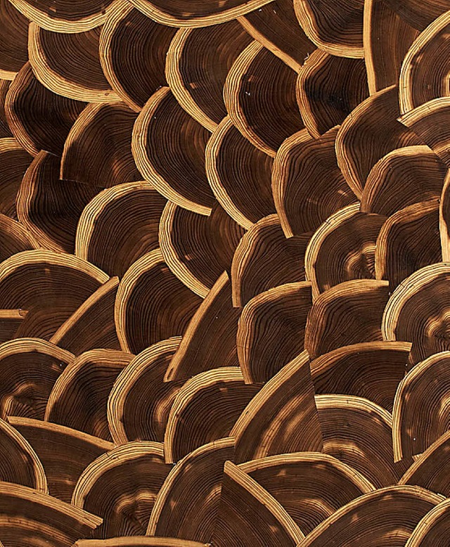 Holzfurnier aus gerucherter Lrche  | Foto: Schorn&amp; Groh