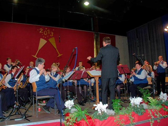 Beim 70. Neujahrskonzert bewiesen die  Stadtmusiker groes Knnen.  | Foto: Binner-Schwarz