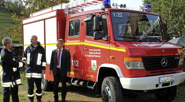 Das neue Fahrzeug der  Feuerwehrgruppe...er Feuerwehrgruppe Vogelbach-Ksacker.  | Foto: Kanmacher