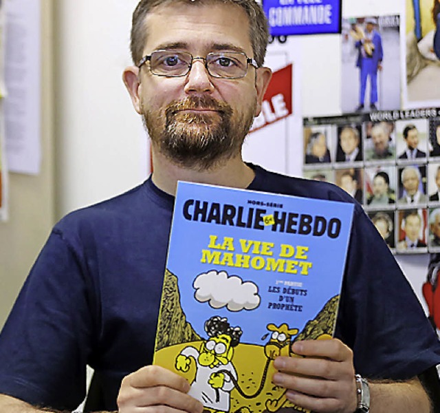 Charb und sein  Werk  | Foto: AFP