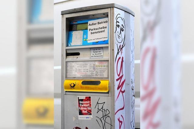 Parkscheinautomaten: Außer-Betrieb-Aufkleber sind kein Scherz