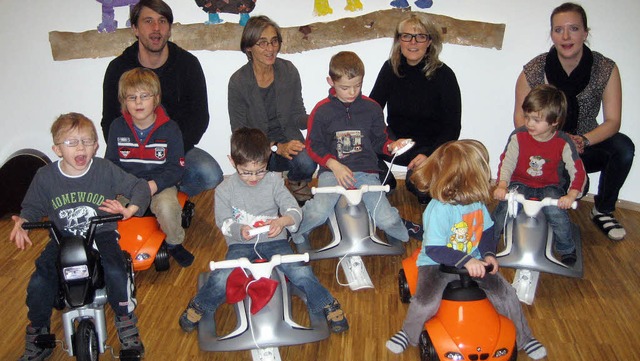 Im Kindergarten Zauberberg der Lebensh...rtin (Zweite von rechts) berbrachte.   | Foto: privat