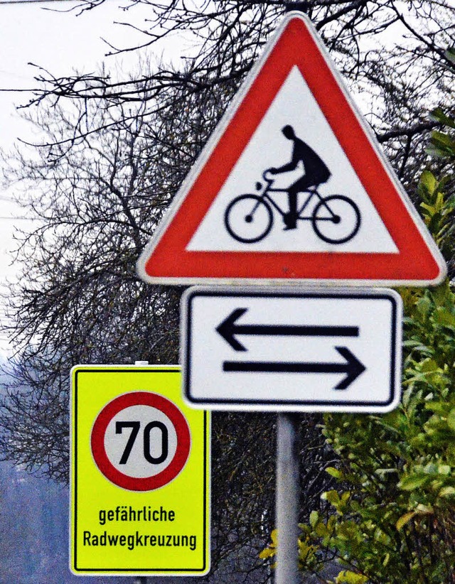 Vorsicht, Radfahrer!  | Foto: Peter Gerigk