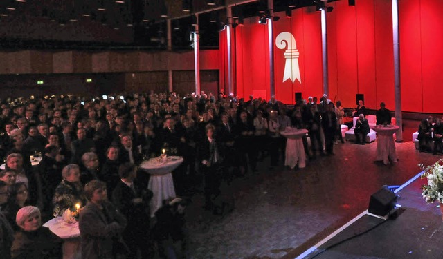 Rund 450 Gste zhlte die Basler Regierung beim Neujahrsempfang im Volkshaus.   | Foto: Juri Weiss