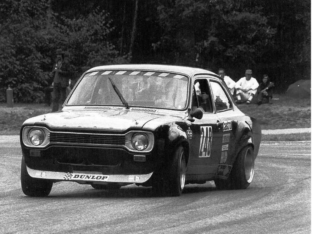 Im Ford Escort bei der Deutschen Bergmeisterschaft 1973