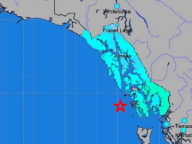Vor der Kste Alaskas hat sich ein sta...A hat eine Tsunami-Warnung ausgegeben.  | Foto: dpa
