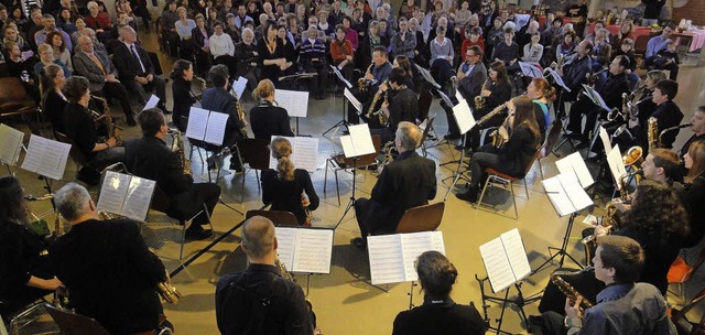 Das Saxophonorchester beim Abschluss des Akademiejahres.  | Foto: Katharina Bchle