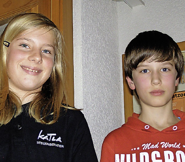 Maria Willmann und Fabian Kramer kenne... in der Musik schon richtig gut aus.    | Foto: Liane Schilling