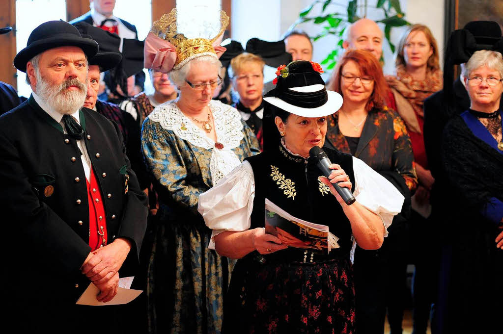 Neujahrsbesuch der Trachtentrgerinnen und Trachtentrger bei Regierungsprsidentin Brbel Schfer