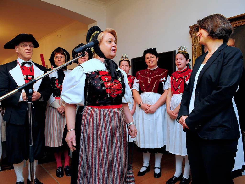 Neujahrsbesuch der Trachtentrgerinnen und Trachtentrger bei Regierungsprsidentin Brbel Schfer