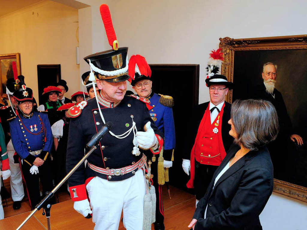 Neujahrsbesuch der Trachtentrgerinnen und Trachtentrger bei Regierungsprsidentin Brbel Schfer