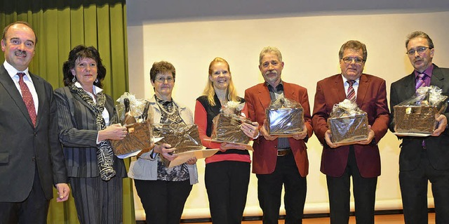 Brgermeister Dieter Schneckenburger (...         Alfred Zimmerlin (Brassband).  | Foto: manfred frietsch