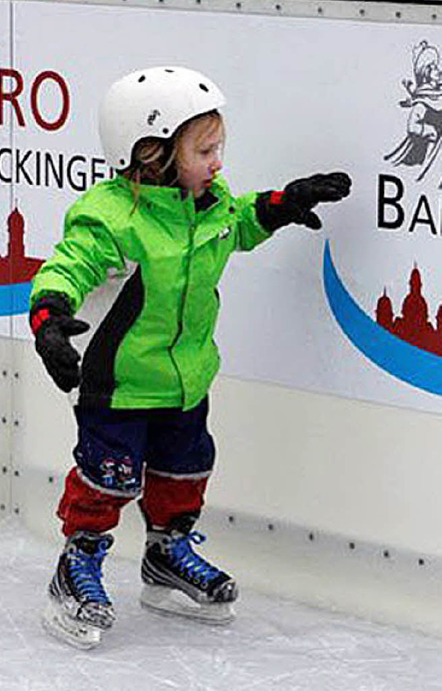 Auf wackeligen Fen steht die Finanzi...Eisbahn im Bad Sckinger Schlosspark.   | Foto: BZ