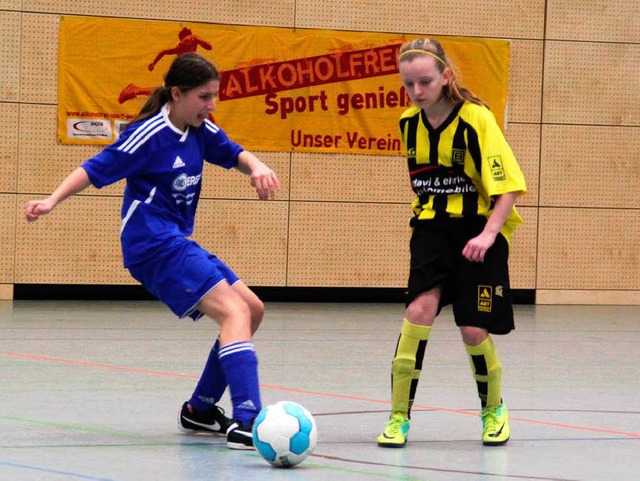 Annika Fischer vom SV Schopfheim beim Spiel gegen den FC Aesch E  | Foto: Monika Weber