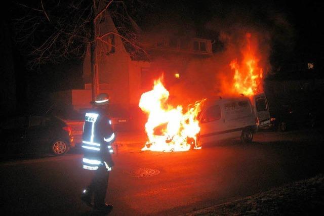 Technischer Fehler: Auto brannte aus