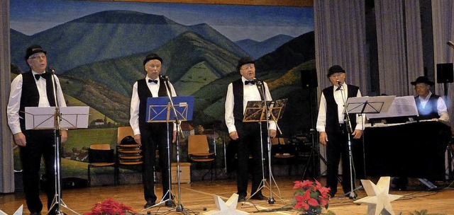 Sorgten beim Dreiknigstreffen der Mn...r Unterhaltung: die Senioren-Singers.   | Foto: E. Gross