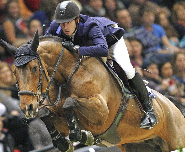 Hat ein Heimspiel  in Basel: Olympiasieger Steve Guerdat    | Foto: dpa