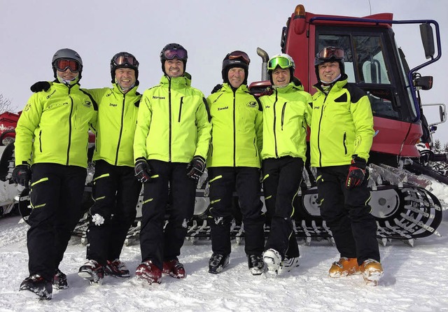 Das Team der Skischule Haaf Anfang Dez...ngler, Ingo Schmitt, Christoph Franz.   | Foto: Privat