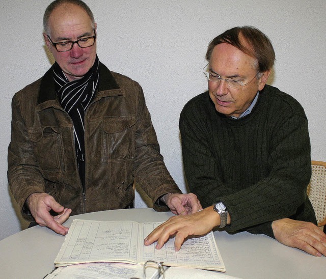 Karl Rhl (links) und Dietmar Fischer ...eins, der 25-jhriges Bestehen feiert.  | Foto: cremer