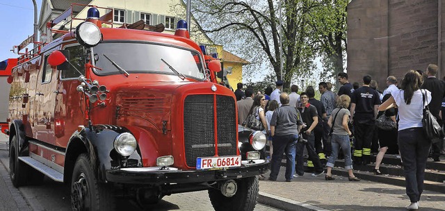 Dieses mehr als 55 Jahre alte Fahrzeug...sjahr der ffentlichkeit vorgestellt.   | Foto: Volker Mnch
