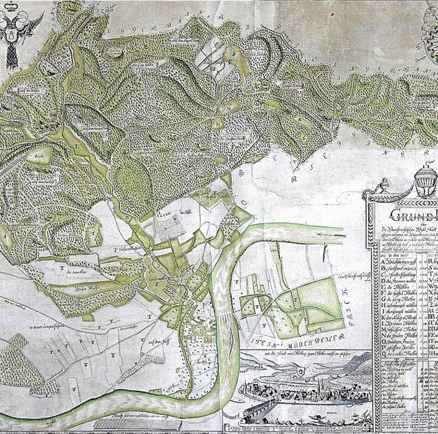 Die erste Sckinger Gemarkungskarte von 1780  | Foto: Richard Kaiser